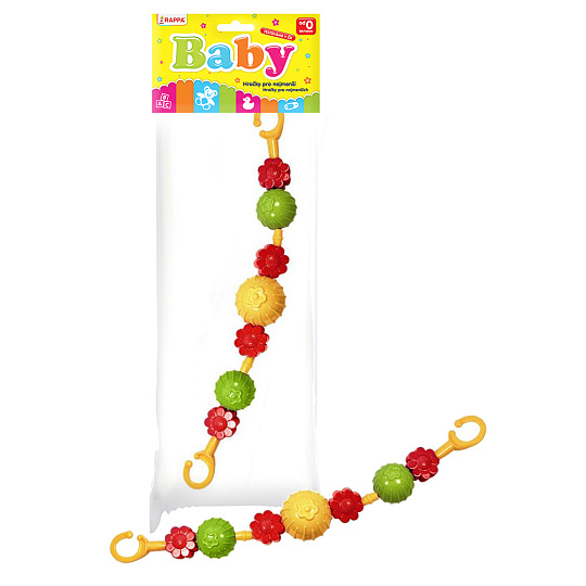 Rappa Zábrana na kočárek kytičky a kuličky