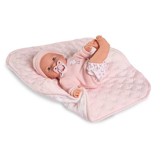 Rappa Antonio Juan 14365 BIMBA - mrkací panenka miminko se zvuky - 37 cm