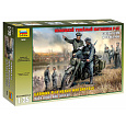 Zvezda Model Kit military 3632 - German R-12 Heavy Motorcycle with Rider (1:35)