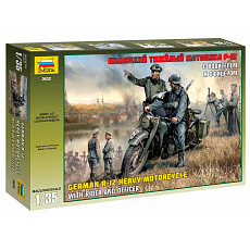 Zvezda Model Kit military 3632 - German R-12 Heavy Motorcycle with Rider (1:35) Zvezda Model Kit military 3632 - German R-12 Heavy Motorcycle with Rider (1:35)