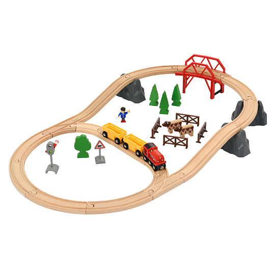 Brio Vlaková sada s venkovskou krajinou Brio Vlaková sada s venkovskou krajinou