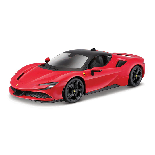 Bburago - RACE+PLAY, Ferrari SF90 Stradale, červená, 1:18