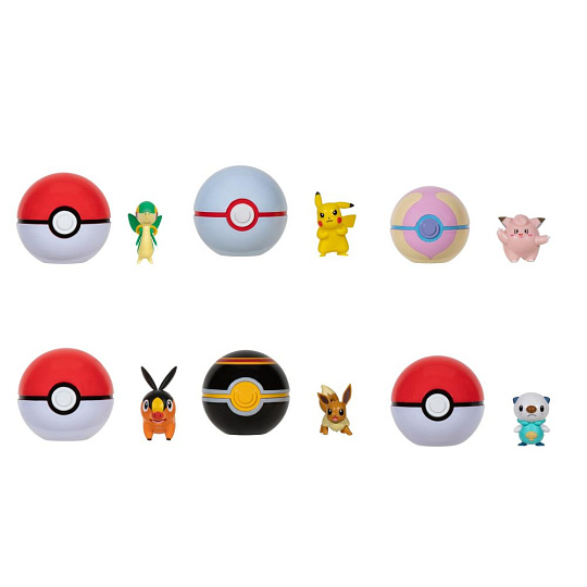 ORBICO Pokémon Poké Ball Clip 'n' Go Asst.