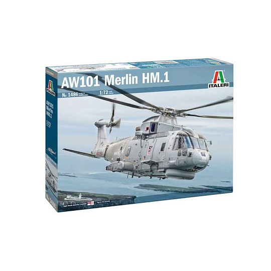Italeri Model Kit vrtulník 1486 - AW-101 Merlin HM.1 (1:72) Italeri Model Kit vrtulník 1486 - AW-101 Merlin HM.1 (1:72)