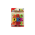 Magnetická písmena 4cm cca 27ks plast na kartě 15x21,5cm