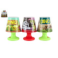 Teddies Mini lampička s dinosaurem na stůl plast 8x11cm na baterie 4 druhy