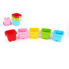 Teddies Kbelík na písek plast 12x9cm 5 barev 12m+
