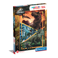 Clementoni Puzzle - 104 dílků SUPER Jurský svět