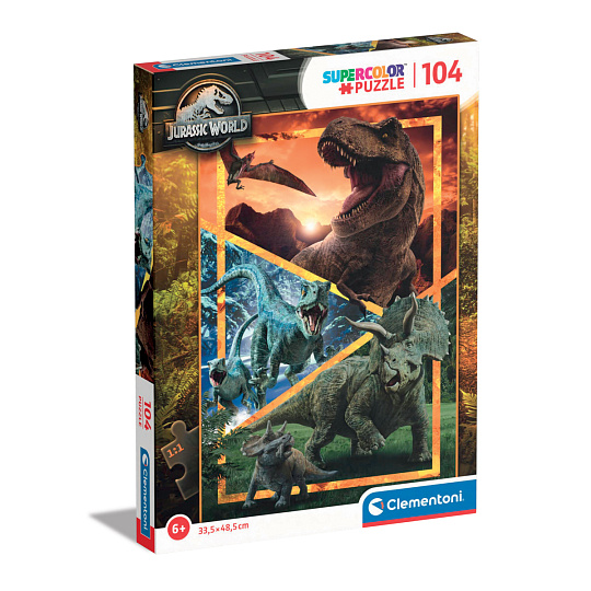 Clementoni Puzzle - 104 dílků SUPER Jurský svět