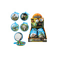 Teddies Peněženka na klíče dinosaurus kov/plast 8cm 2 barvy