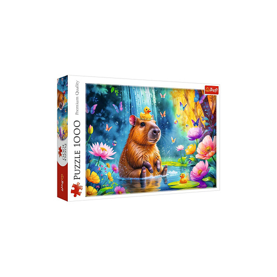 Puzzle  Kapybara 1000 dílků 68,3x48cm v krabici 40x27x6cm