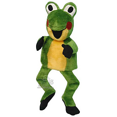 Moravská Ústředna Žabka maňásek - Krtkovi kamarádi 39cm