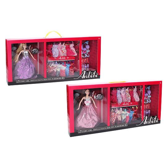 Wiky Panenka s šatníkem 30 cm 12 šatů Wiky Panenka s šatníkem 30 cm 12 šatů