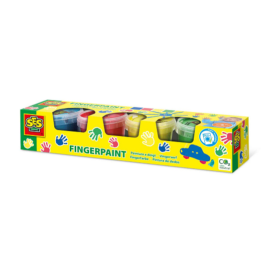 SES Prstové barvy - základní barvy 4 x 110ml