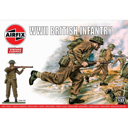 Airfix Classic Kit VINTAGE figurky A02718V - WWII British Infantry (1:32)