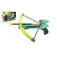 Pistole/kuše s lukem na přísavky plast 25cm + šípy 3ks v krabici 36x21x5cm