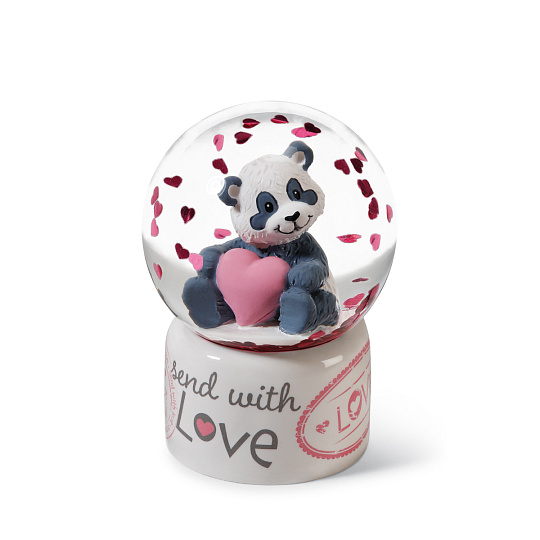 NICI Snežítko Panda Love 6,5 cm