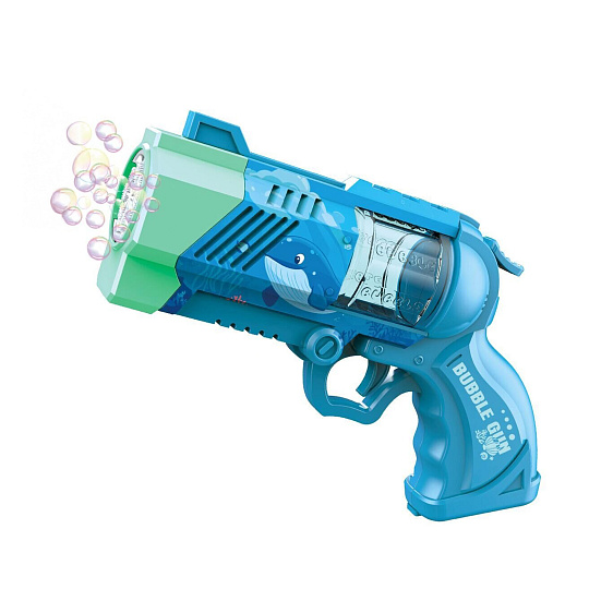 Rappa Pistole bublifuk modrá se světlem Rappa Pistole bublifuk modrá se světlem
