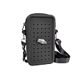 MFP Gifty - Silikonová crossbody taštička černá a ozdobný pin