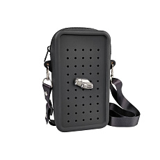 MFP Gifty - Silikonová crossbody taštička černá a ozdobný pin