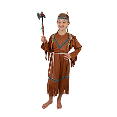 Rappa Dětský kostým indiánka s čelenkou (S)