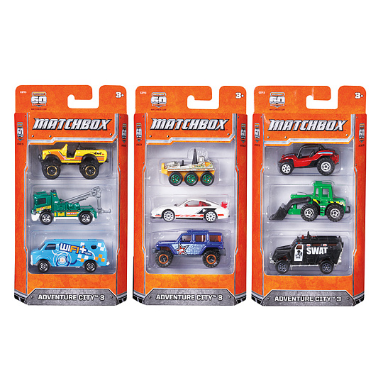 Mattel Matchbox 3KS ANGLIČÁK ASST