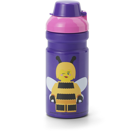 Smartlife LEGO Bee láhev na pití - fialová Smartlife LEGO Bee láhev na pití - fialová
