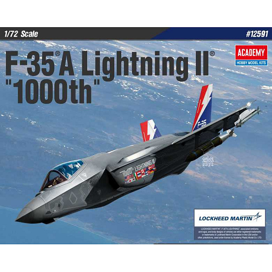 Academy Model Kit letadlo 12591 - F-35A Lightning II "1000th" (1:72) Academy Model Kit letadlo 12591 - F-35A Lightning II "1000th" (1:72)
