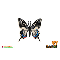 Motýl tropický Papilio/otakárek fenyklový zooted plast 8cm 