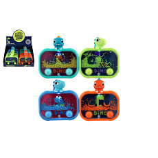 Teddies Vodní hra hlavolam svítící dinosaurus plast 13x14cm na baterie 4 druhy