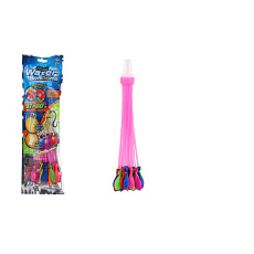 Vodní bomby 37ks s nástavcem na kohoutek v sáčku 10x32cm