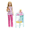 Mattel Barbie herní set povolání pediatrička