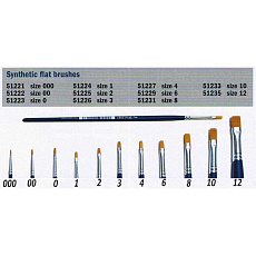 Italeri Brush Synthetic Flat 51231 - plochý syntetický štětec (velikost 8)