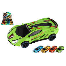 Teddies Auto závodní driftovací plast 16cm na setrvačník 4 barvy