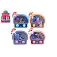 Teddies Vodní hra hlavolam svítící jednorožec plast 13x12cm na baterie 4 barvy