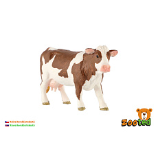 ZOOted Kráva horská strakatá zooted plast 12cm 