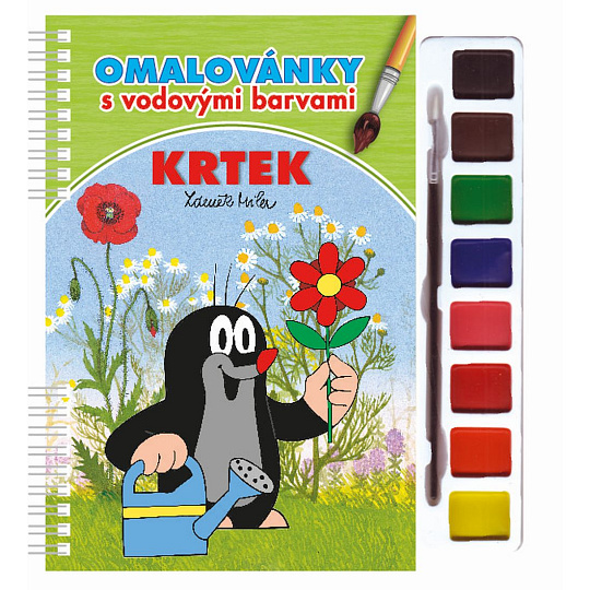 Akim Giochi Preziosi Omalovánky s vodovými barvami a štětcem - Krtek 3 Akim Giochi Preziosi Omalovánky s vodovými barvami a štětcem - Krtek 3