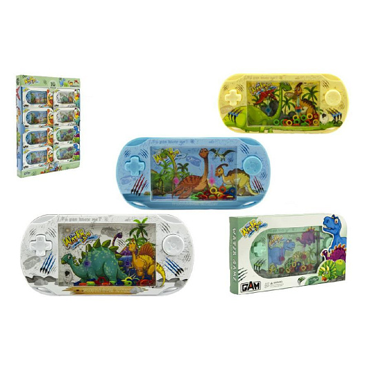 Teddies Vodní hra hlavolam dinosaurus plast 18cm asst 4 barvy