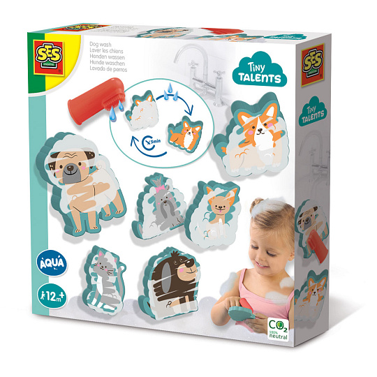 SES Vodolepky mytí zvířátek, 6 ks SES Vodolepky mytí zvířátek, 6 ks