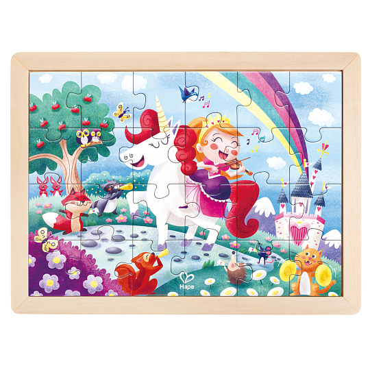 Hape Puzzle - Jednorožec a přátelé