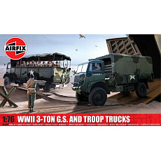 Airfix Classic Kit military A03306A - WWII 3-ton 4x4 General Service & Troop Trucks (1:76)