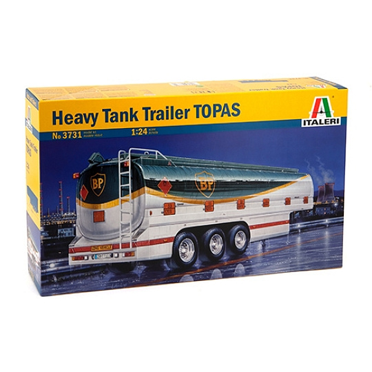 Italeri Model Kit návěs 3731 - HEAVY TANK TRAILER "TOPAS" (1:24)