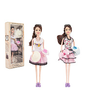 Teddies Panenka kloubová s doplňky plast 30cm 2 druhy v krabici 14x32,5x5cm Teddies Panenka kloubová s doplňky plast 30cm 2 druhy v krabici 14x32,5x5cm