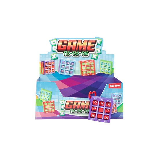 Teddies Přívěsek piškvorky plast 5x5cm 4 barvy Teddies Přívěsek piškvorky plast 5x5cm 4 barvy