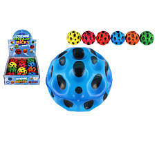 Teddies Míček extrémně skákací meteorit pěna 6cm 6 barev v sáčku 12ks v boxu