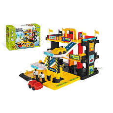 Garáž servis 3 patra + 2 auta plast v krabici 59x39x15cm Wader Garáž servis 3 patra + 2 auta plast v krabici 59x39x15cm Wader