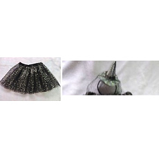 Rappa Set tutu čarodějnicky s čelenkou