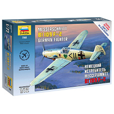 Zvezda Snap Kit letadlo 7302 - Messerschmitt B-109 F2 (1:72)