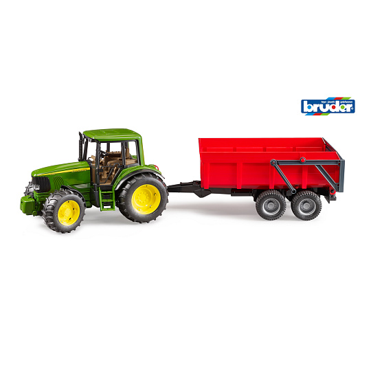 Bruder Farmer - traktor John Deere s vlekem