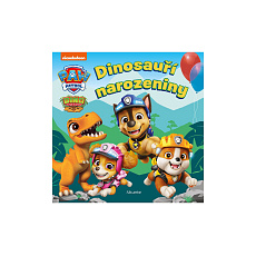 Knížka Tlapková patrola - Dinosauří narozeniny 17x17cm CZ text 24m+